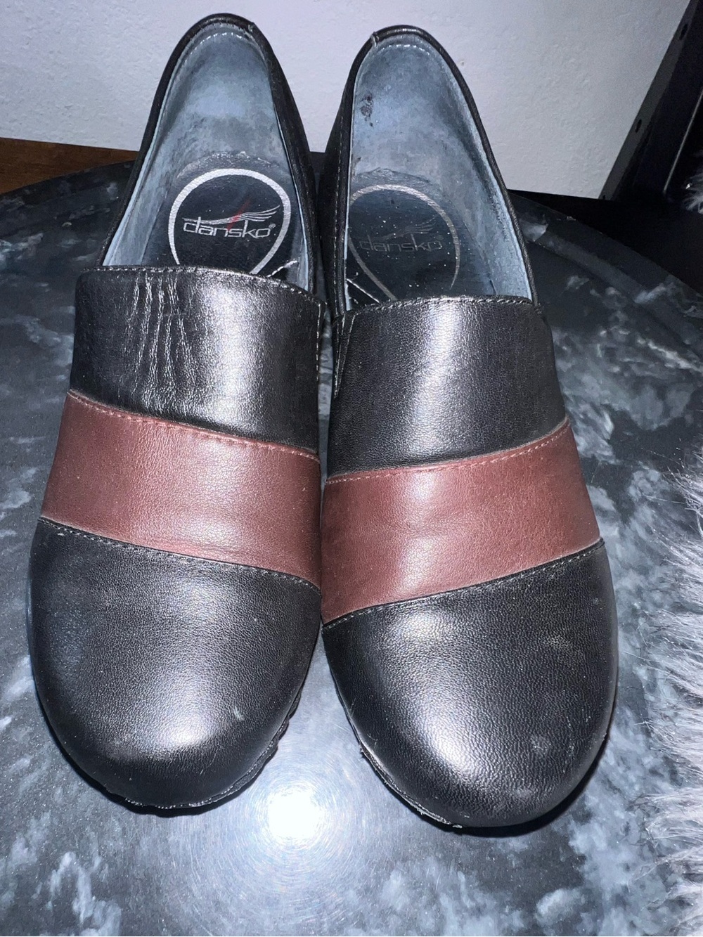 DANSKO Tenley Black Brown Professional Leather Clog - Picture 8 of 14